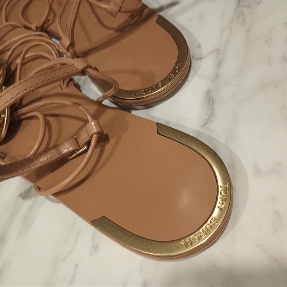 *NEW* Tory Burch Artisanal Knot Sandals - Picture 3 of 4
